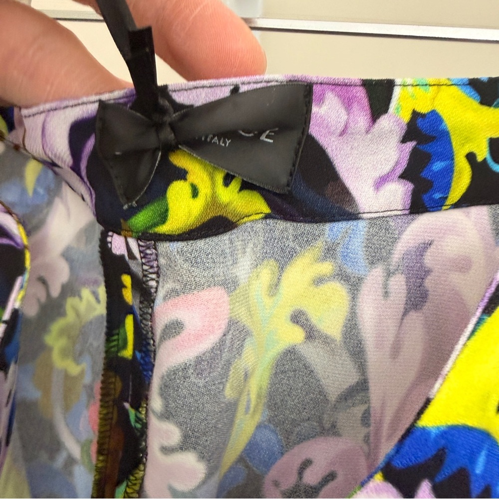 Versace Multicolor Baroque Print Flare Pants kids size 10 - Picture 8 of 9